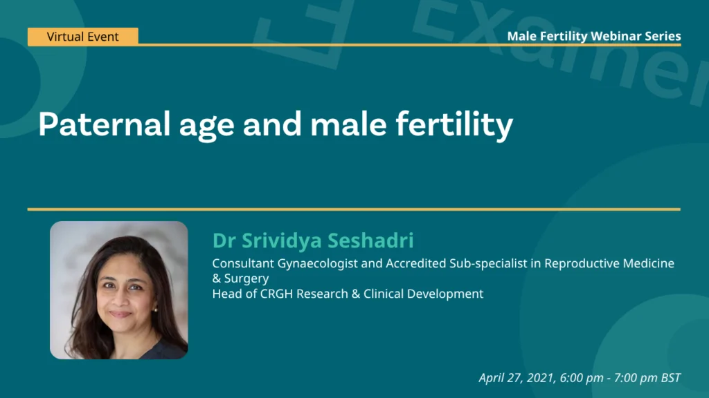 Paternal age and male fertility
